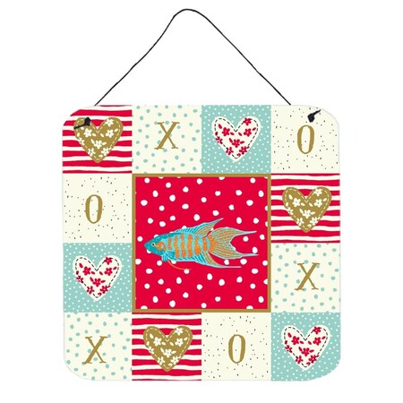 Carolines Treasures 6 x 6 in. Paradise Fish Love Wall or Door Hanging Prints CK5491DS66